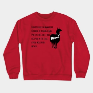 Mama Llama-One Kid Crewneck Sweatshirt